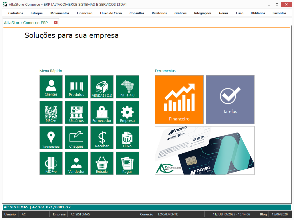 Dashboard Principal