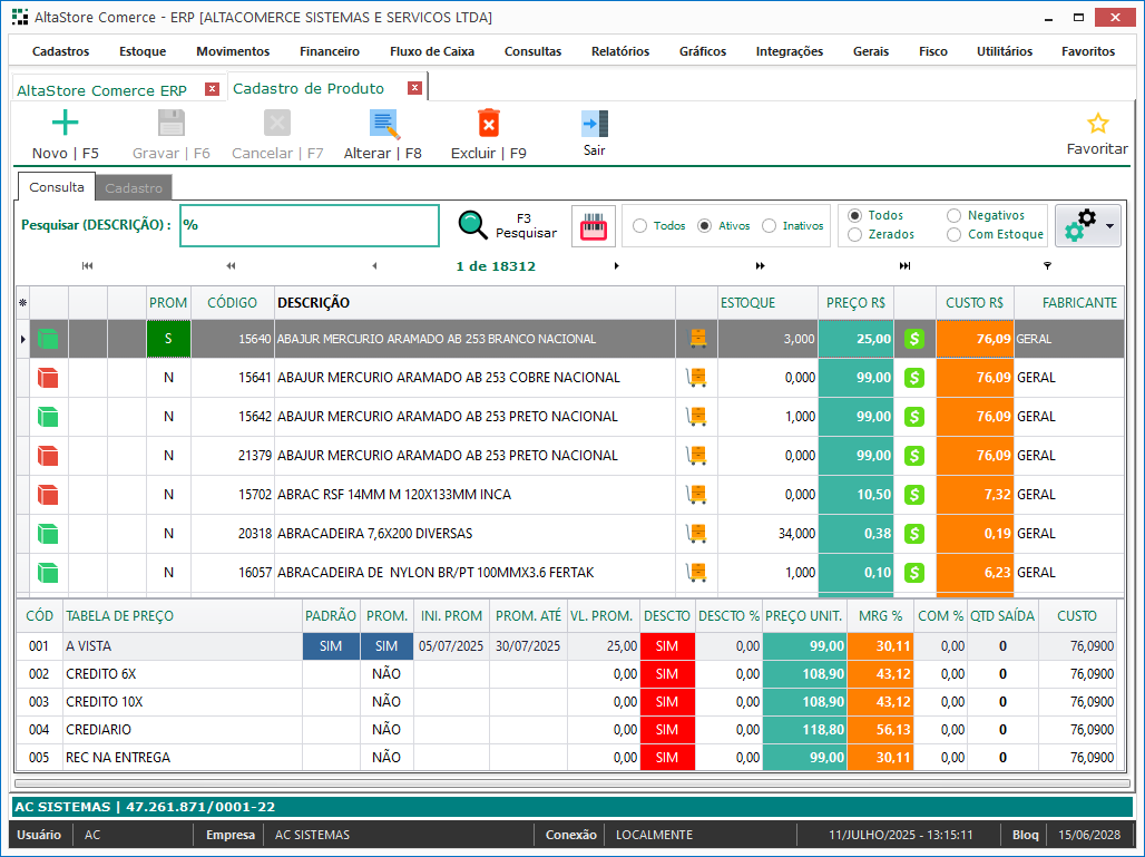 Interface Web
