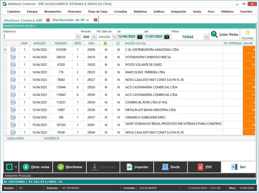 Interface Web
