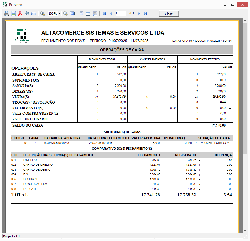 Interface Web