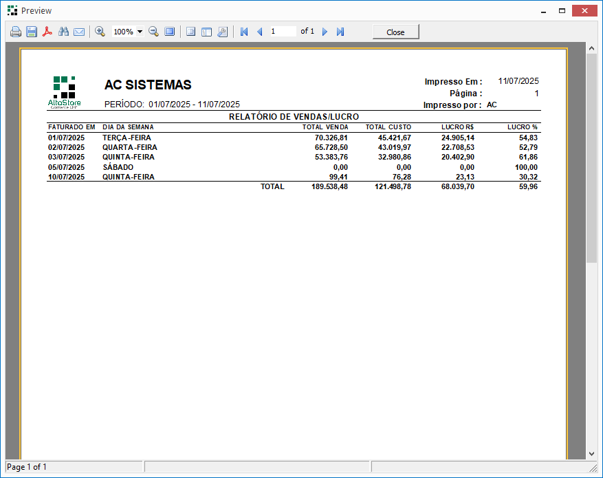 Interface Web