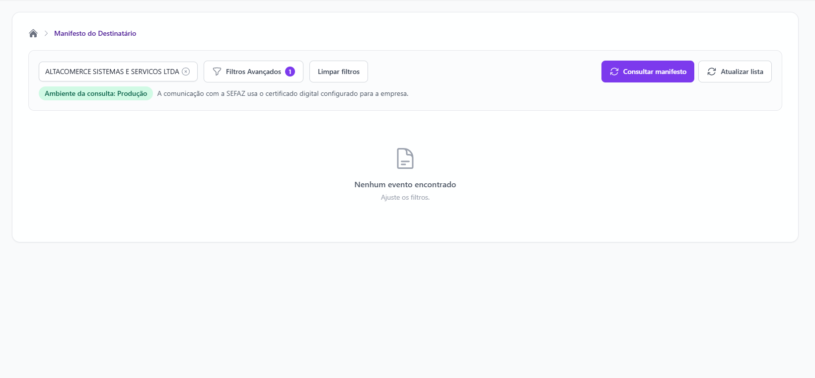 Interface Web